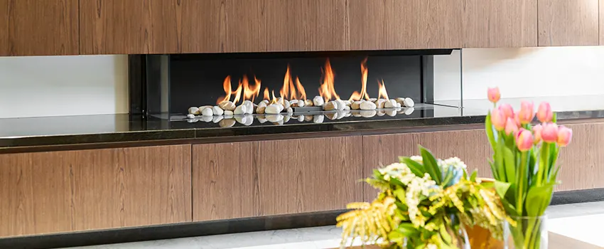 Double-height Fireplace Design Refurbishment in Westlake, Ohio